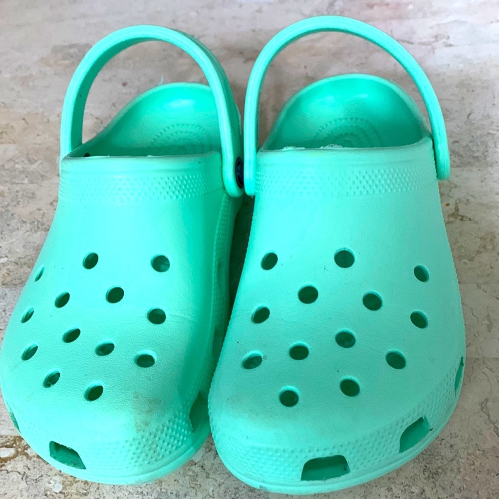 Girls Pre owned crocs size 4